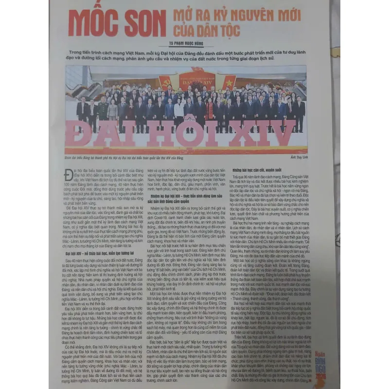 Báo Hà Nội Mới Xuân Bính Ngọ 2026, 120 trang A3 in màu sắc nét 992246