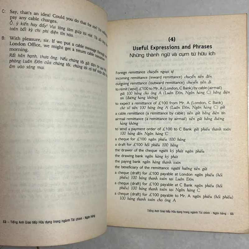 Tiếng Anh giao tiếp trong ngành Tài chính và Ngân hàng 786258