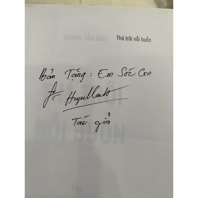 Tập thơ Thả trôi nỗi buồn 🐟 711448