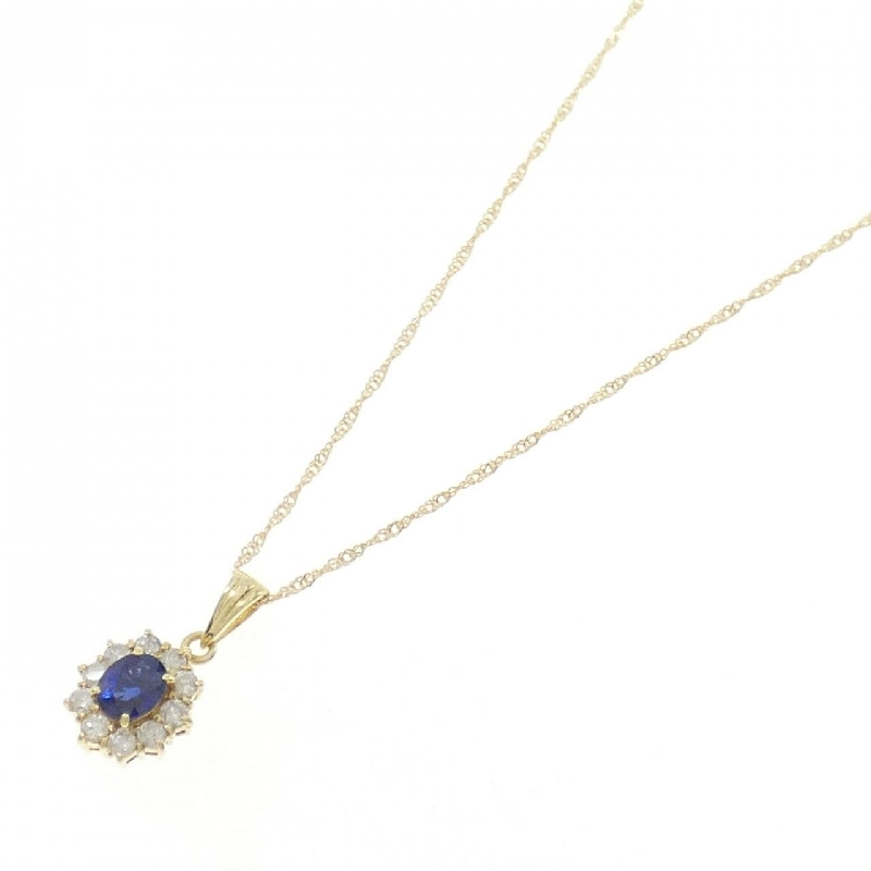 K18YG Sapphire Necklace 0.52CT - Hàng hiệu Authentic 862157