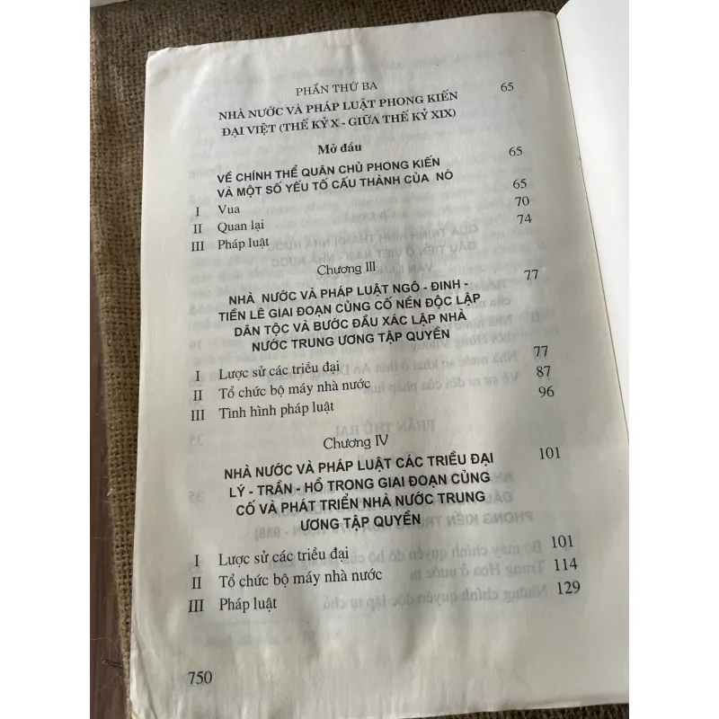 Lịch sử nhà nước và pháp luật Việt Nam , khổ lớn,  795814