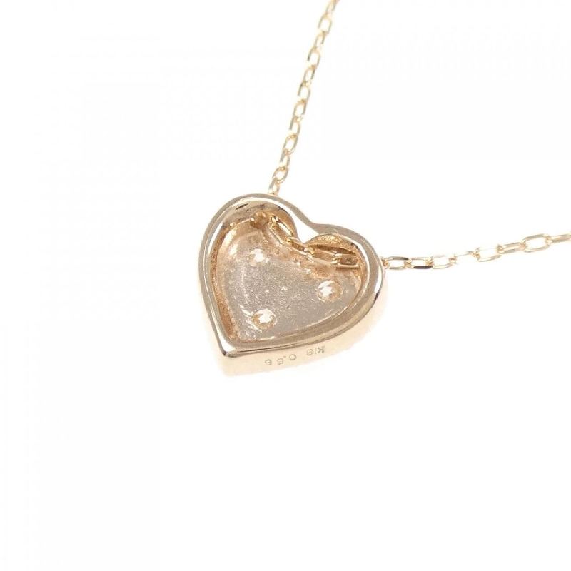 K18PG Dây chuyền kim cương hình trái tim 0.56CT - Hàng hiệu Chính hãng 859183