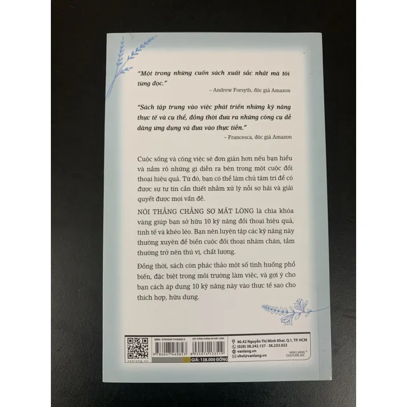 (Sách cũ) Nói thẳng chẳng sợ mất lòng - Karl James - Người dịch: Thế Anh  933721