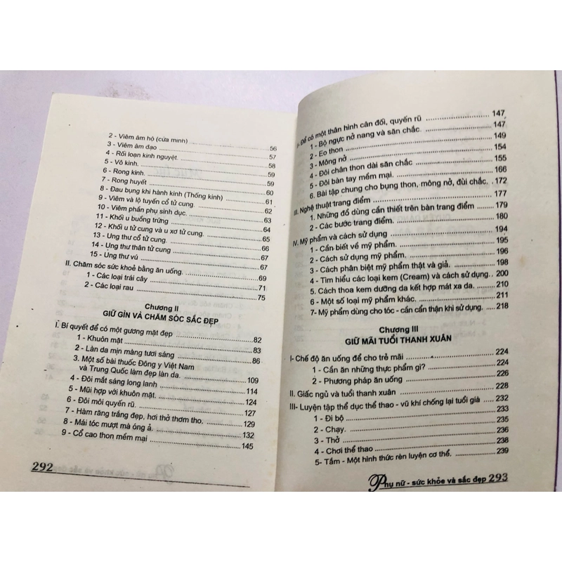 PHỤ NỮ SỨC KHỎE VÀ SẮC ĐẸP  - 292 trang, nxb: 2008 337769