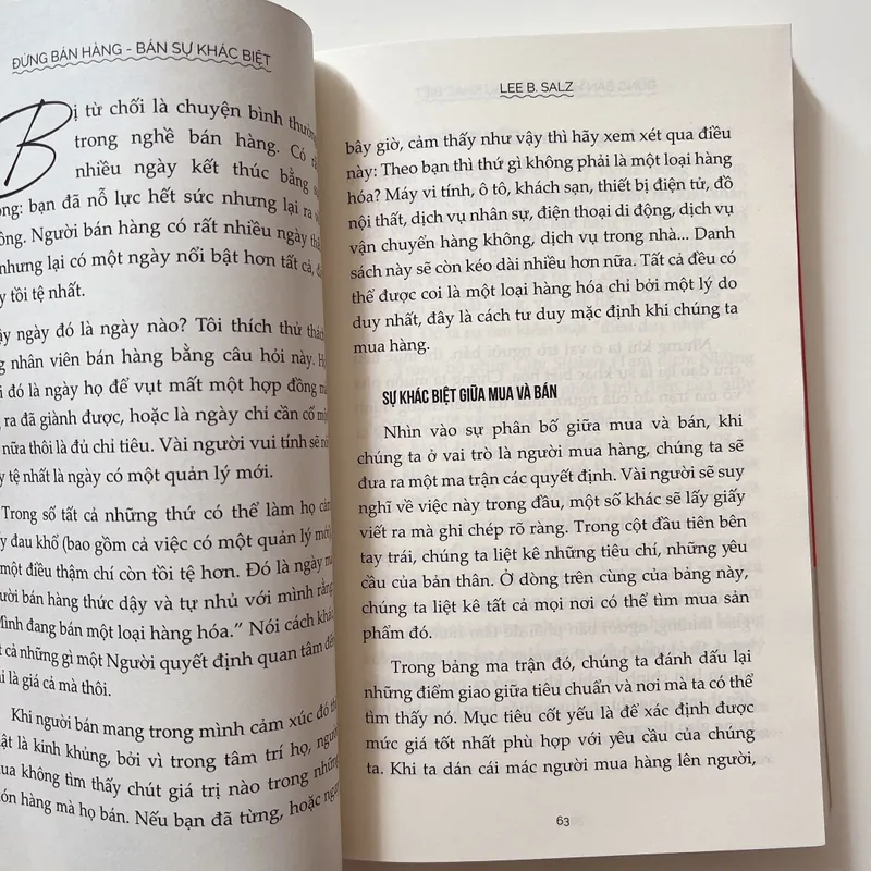 (2hand) Sách đừng bán hàng- Bán sự khác biệt hàng đã qua sử dụng  740375