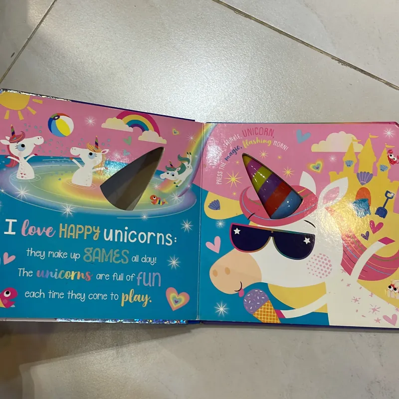 NGOẠI VĂN tiếng anh trẻ em : Twinkle , Twinkle UNICORN! - press to light up  1027561