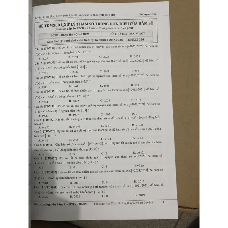 Sách Bổ Trợ Kiến Thức Toán ĐGNL ĐGTD 2026 Thầy Nguyễn Đăng Ái Có Lời Giải Chi Tiết 605386