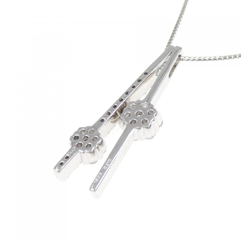 K18WG Hoa Hồng Kim Cương Dây Chuyền 0.70CT - Hàng hiệu Chính hãng 863207