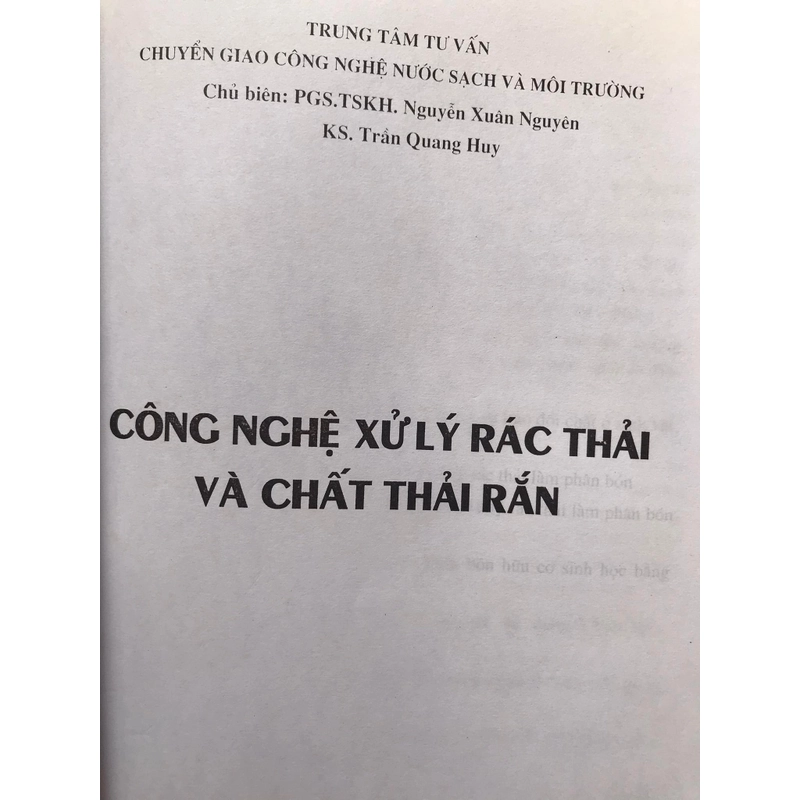 Công nghệ xử lý rác thải và chất thải rắn 471581