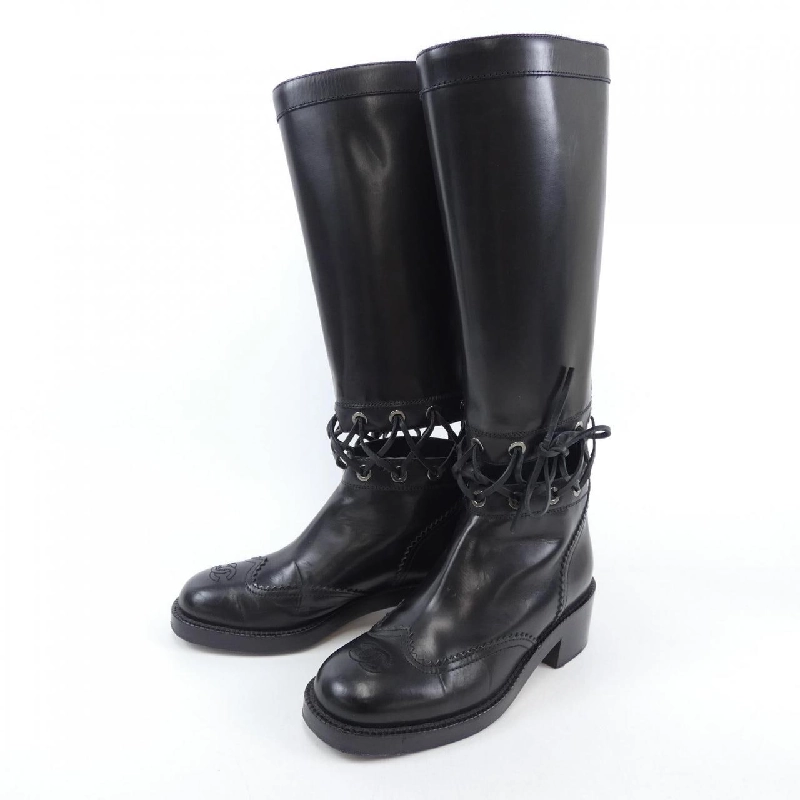 【Khuyến mãi】Giày bốt dài CHANEL 664443