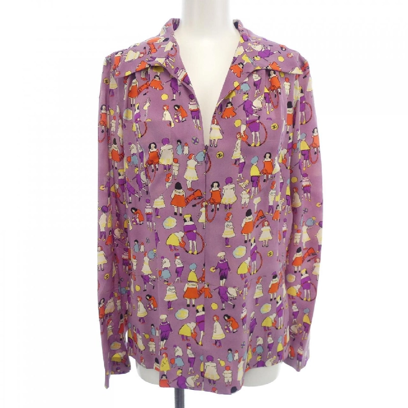 【Mã giảm giá】【Cổ điển】Chanel CHANEL Áo sơ mi 647086