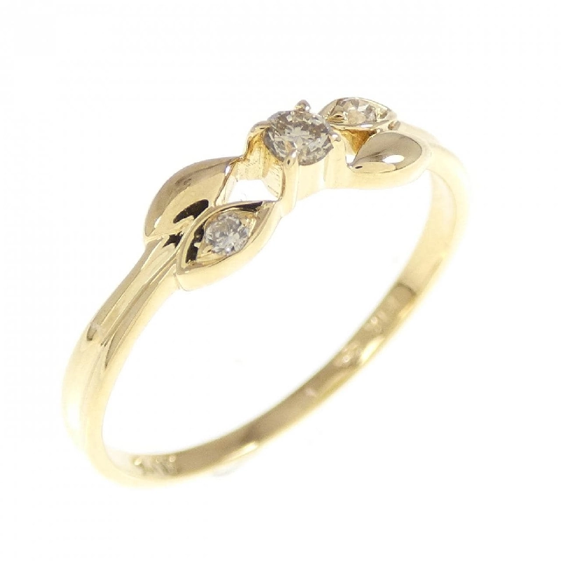 Nhẫn kim cương K18YG 0.08CT 668834