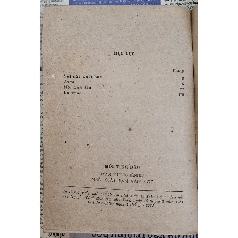 Truyện chọn lọc của Ivan Turgenev: MỐI TÌNH ĐẦU 706217