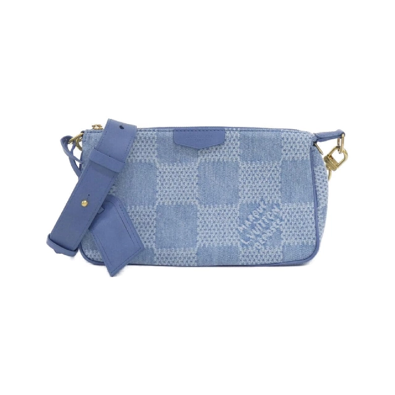 Louis Vuitton Damier Denim 3D Pochette Accessoires XL N00204 Túi phụ kiện - Hàng hiệu Chính hãng 806159