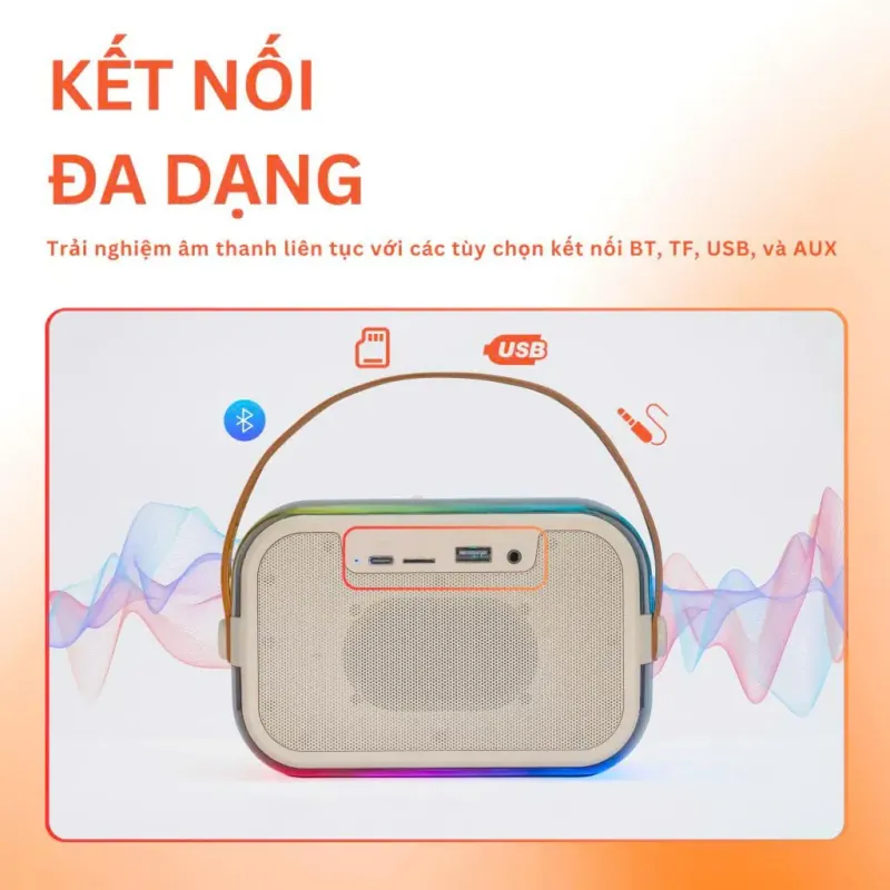 Loa karaoke mini bluetooth iCore ISM69 Kèm 2 Micro 928656