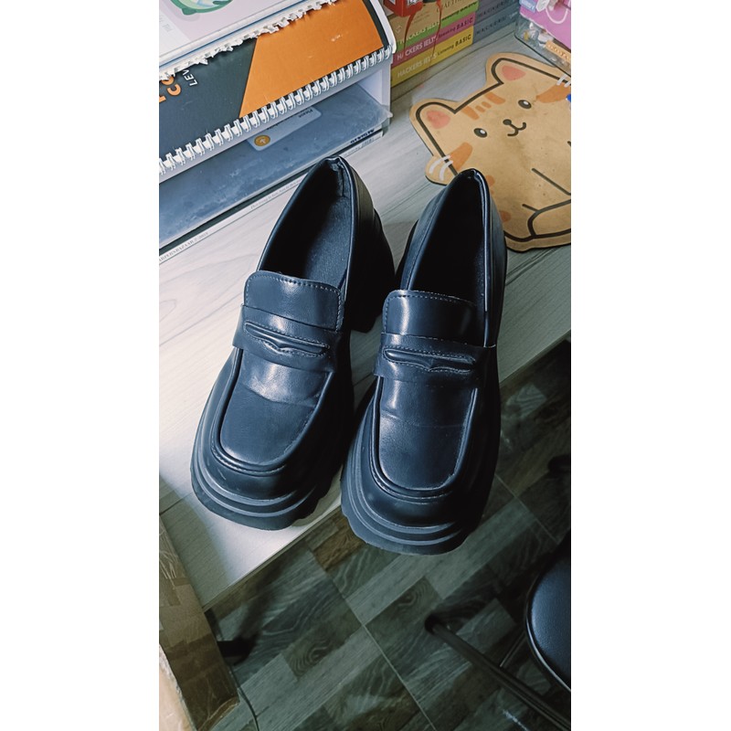 Giày Loafer nữ đế cao 116003