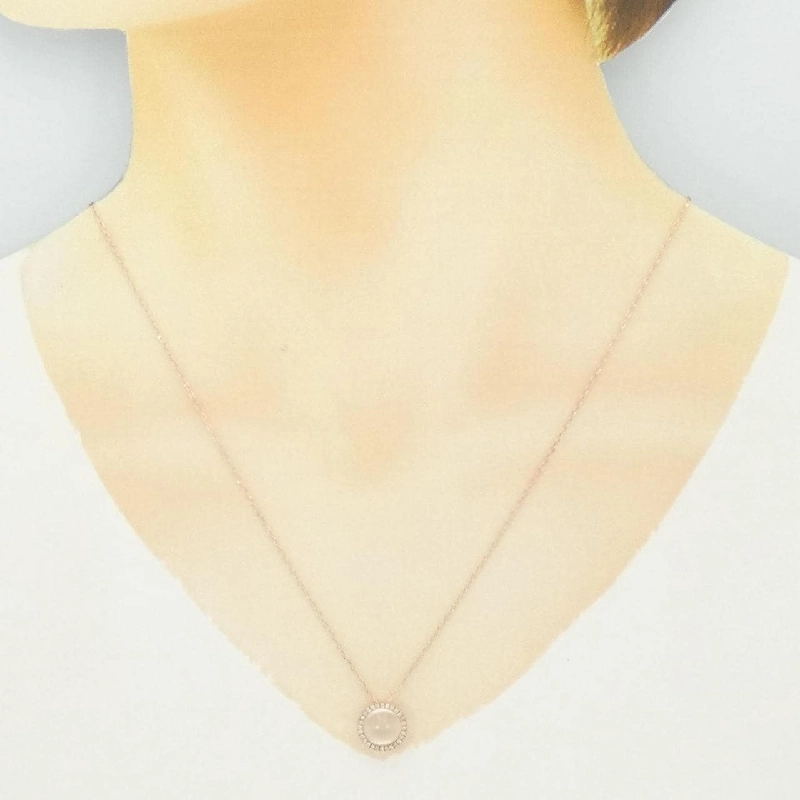 Dây chuyền Moonstone 10KPG/K10PG 2.00CT - Hàng hiệu Chính hãng 856076