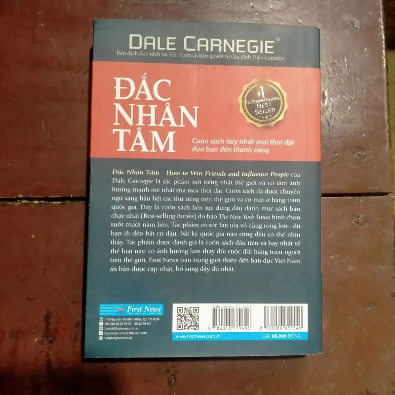 📚Đắc Nhân Tâm – Dale Carnegie
🔥 Sách quốc dân về giao tiếp  1025211