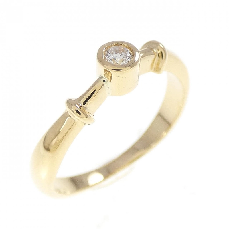 Nhẫn kim cương K18YG 666486