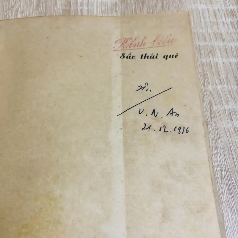 SẮC THÁI QUÊ – Võ Ngọc An ( có chữ ký tác giả) 929270
