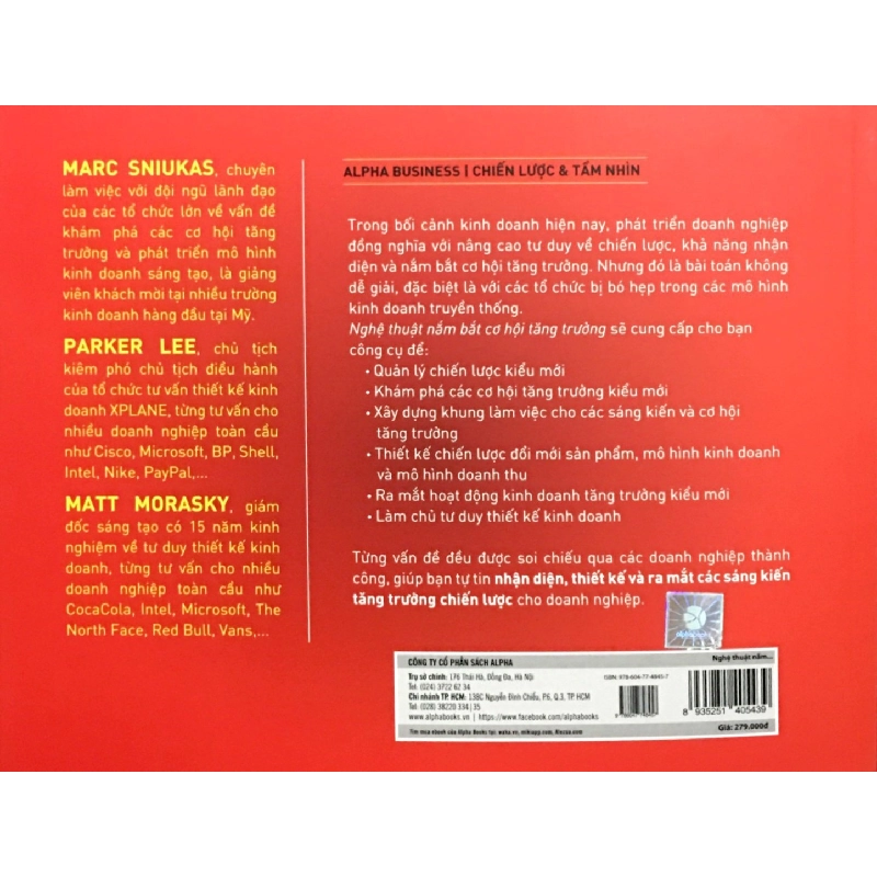 Nghệ Thuật Nắm Bắt Cơ Hội Tăng Trưởng - Marc Sniukas, Parker Lee, Matt Morasky 294385