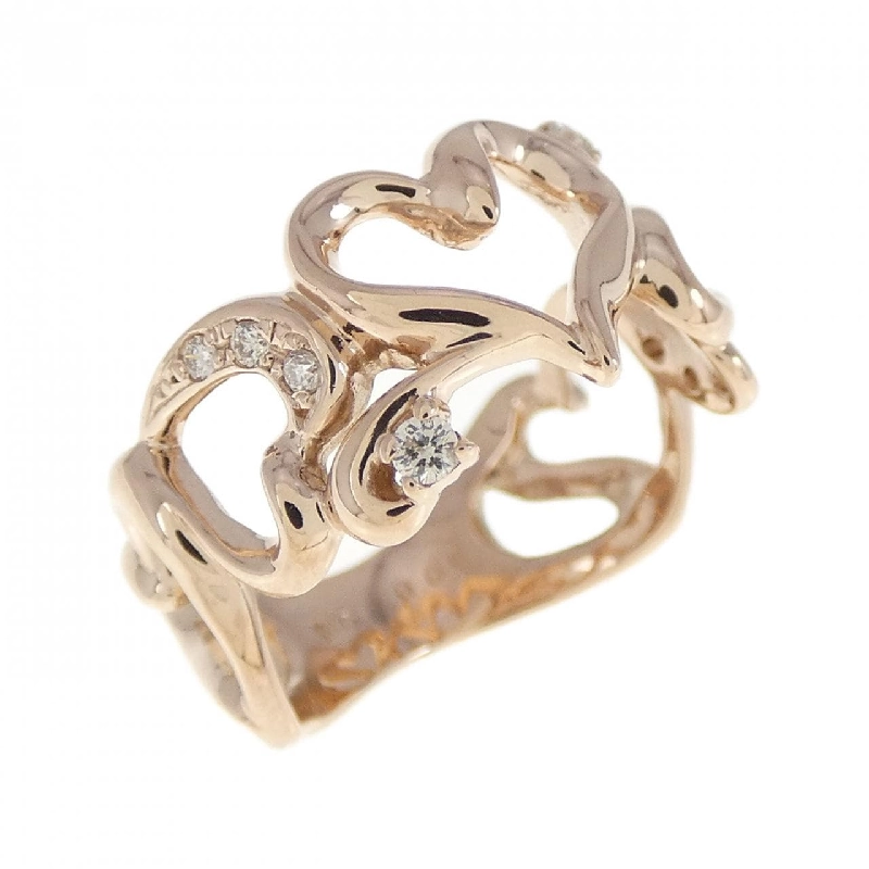 Nhẫn kim cương K10PG hình trái tim 0.06CT 670714