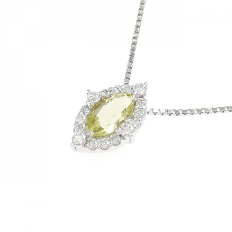 K18WG Dây chuyền Quarzt 0.32CT - Hàng hiệu Chính hãng 858635