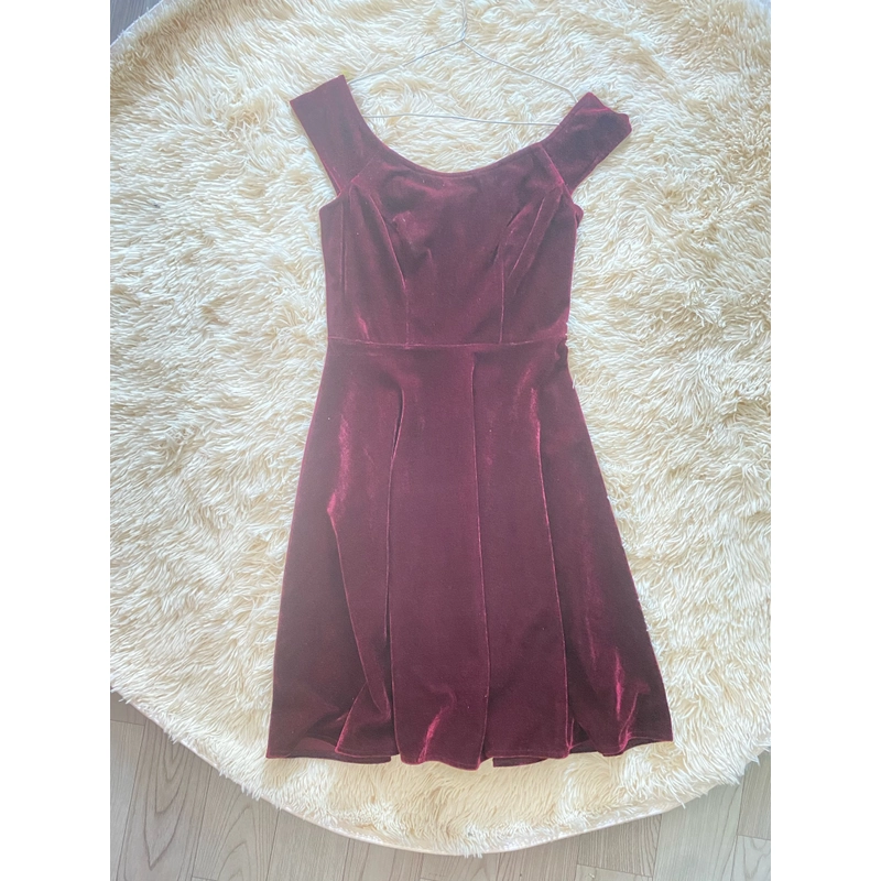 Váy nhung hàng thiết kế 406744