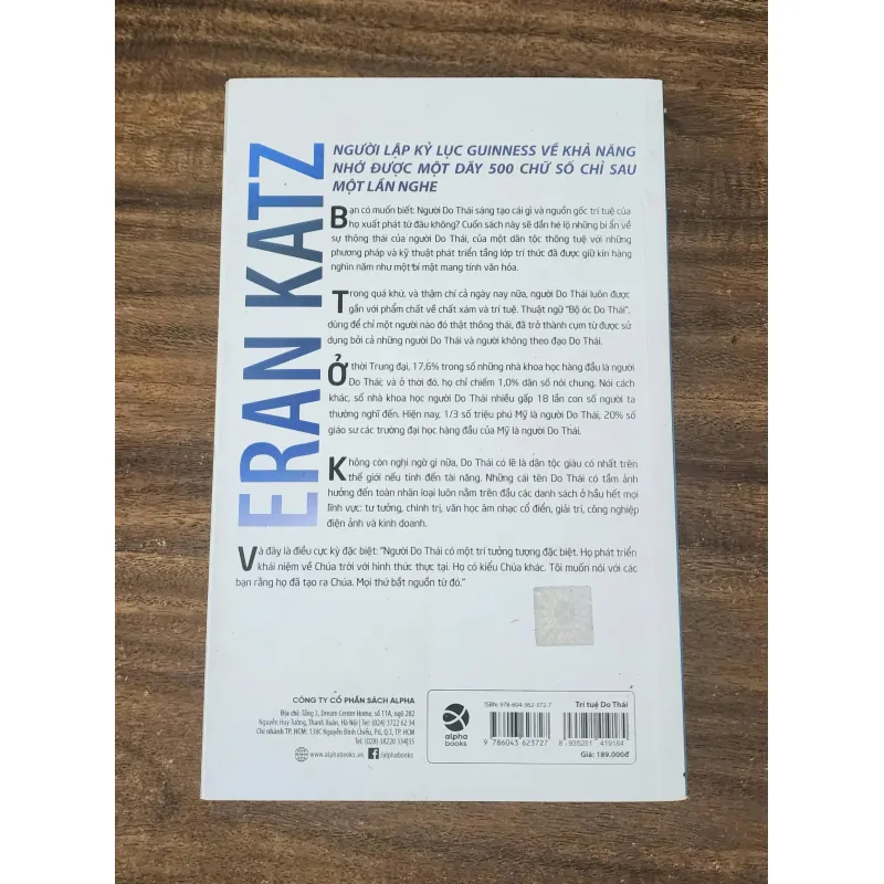 TRÍ TUỆ DO THÁI - Những phương pháp phát triển trí tuệ của người Do Thái (Eran Katz) 745438
