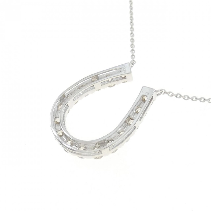 K18WG Dây chuyền kim cương hình móng ngựa 1.05CT - Hàng hiệu Chính hãng 868002