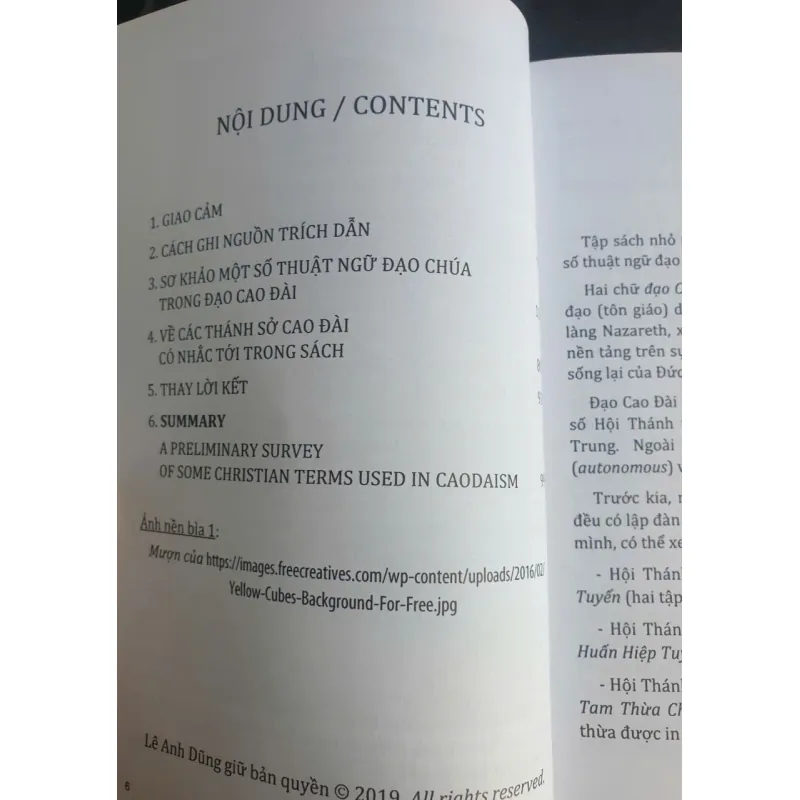 Sơ khảo thuật ngữ đạo Chúa trong Đạo Cao Đài - Huệ Khải mới 90% 696886
