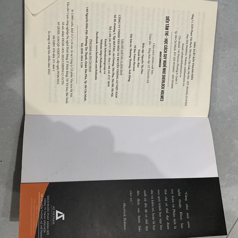 Sách SIÊU TÂM TRÍ - Học cách suy nghĩ như Sherlock Holmes 526817