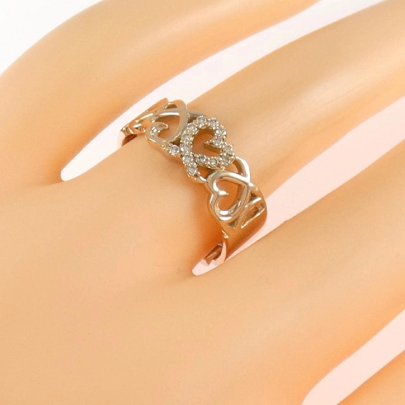 Nhẫn kim cương hình trái tim K18PG/PT900 0.32CT - Hàng hiệu Authentic 851318