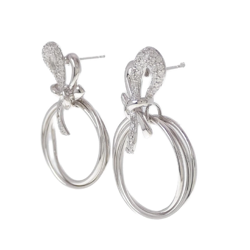 K18WG Bông tai kim cương - Hàng hiệu Authentic 870432