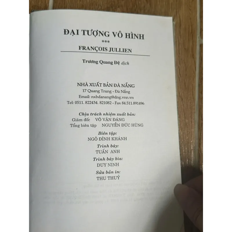 Đại Tượng Vô Hình hay Bàn Về Tính Phi - Khách Thể Qua Hội Họa - Francois Jullien 728070