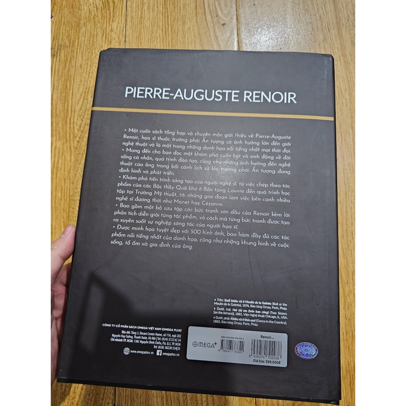  cuộc đời và tác phẩm RENOIR qua 500 hình ảnh (Sách chưa sử dụng), bìa cứng.  316972