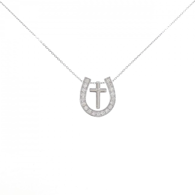 PT900/PT850 2WAY Móng ngựa × Đan chéo Dây chuyền kim cương 0.20CT - Hàng hiệu Chính hãng 867551