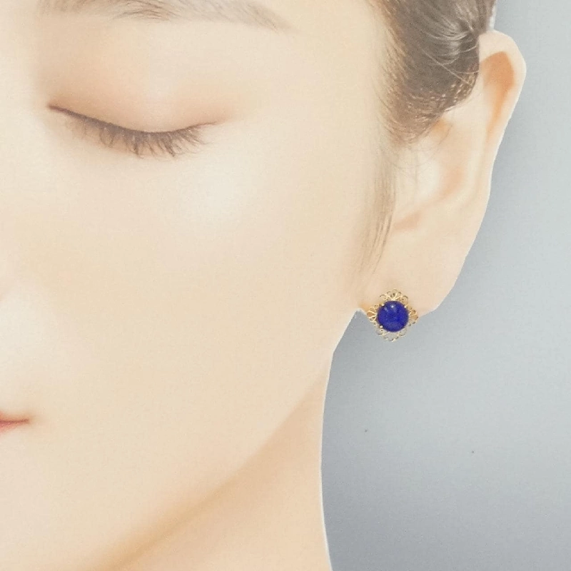 K18YG Lapis Lazuli Bông Tai - Hàng hiệu Chính hãng 869652