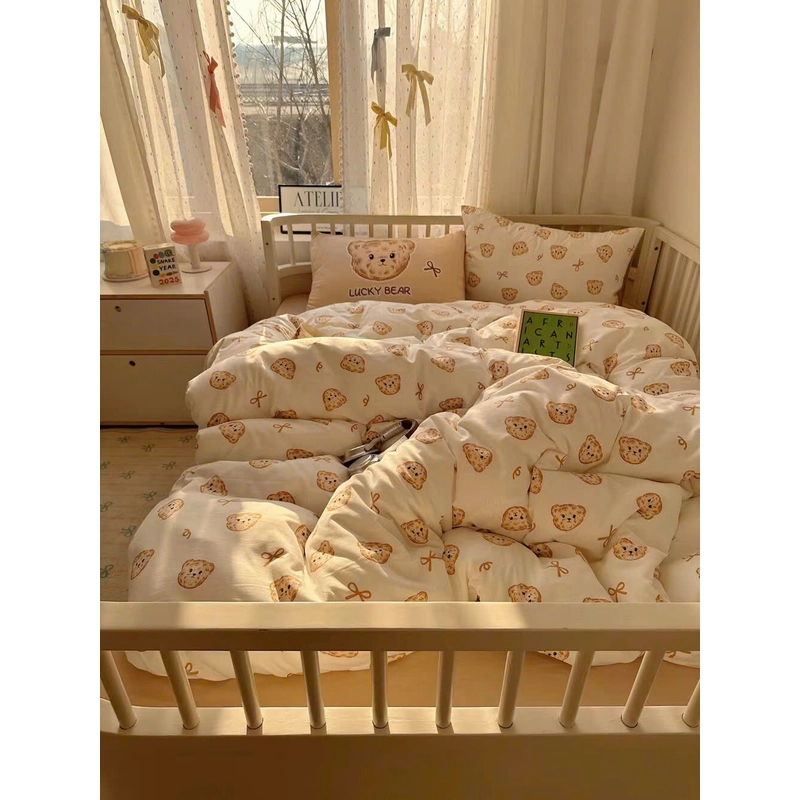 Set 4 món chăn ga gối cotton cloud 469594