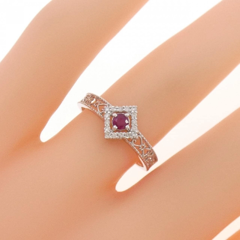 Nhẫn Ruby K10WG 666269