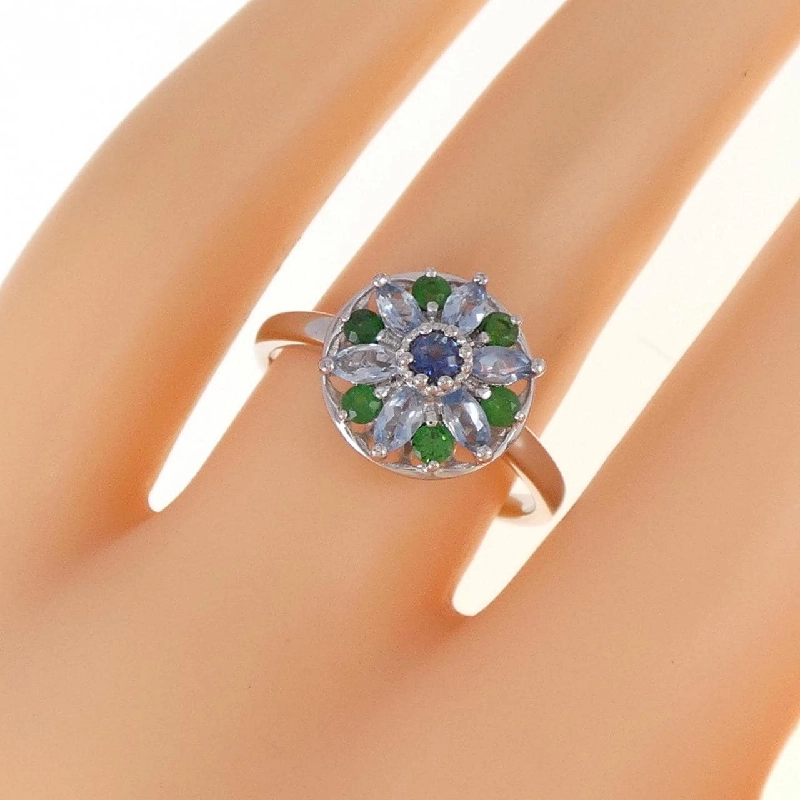 K18WG Nhẫn Đá Màu - Hàng hiệu Chính hãng 856573