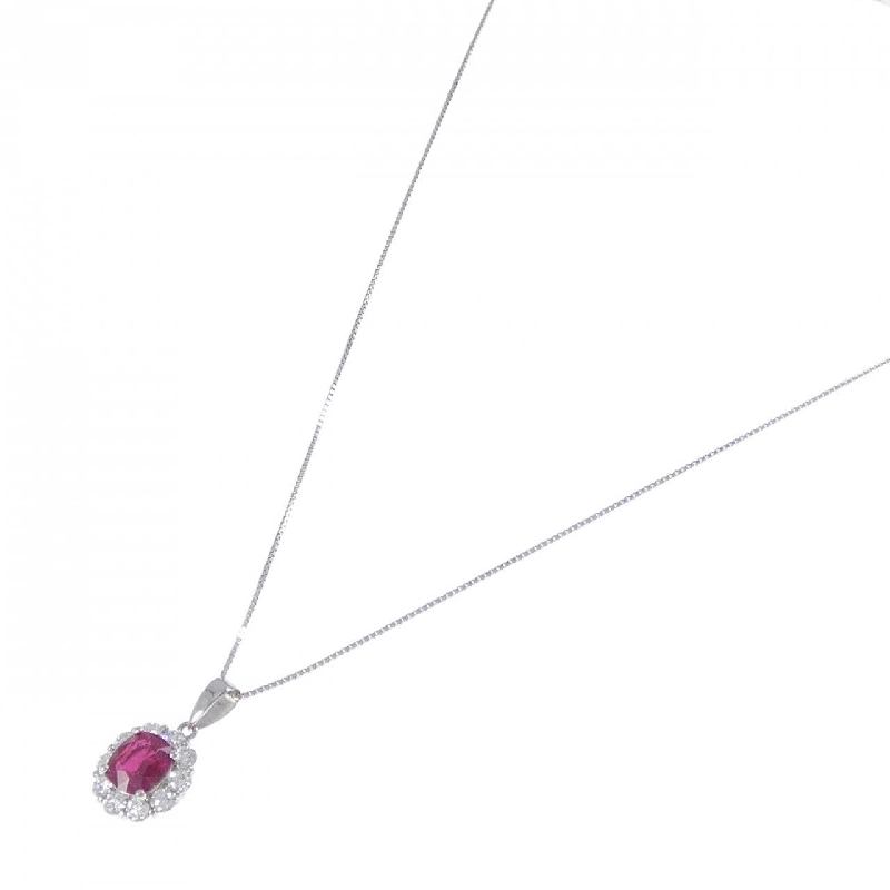 Dây chuyền ruby PT900/PT850 2.139CT xuất xứ từ Myanmar - Hàng hiệu chính hãng 861457