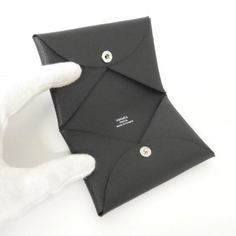 【Sản phẩm chưa sử dụng】Thẻ đựng thẻ Hermes Calvi 044164CK 622239