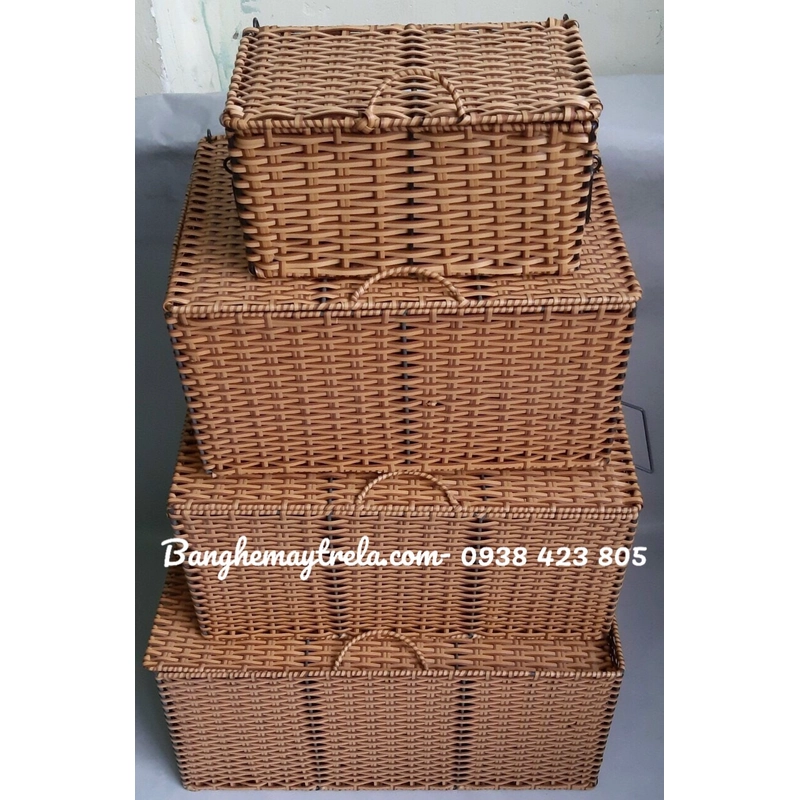 Sọt đựng đồ mây nhựa 473620