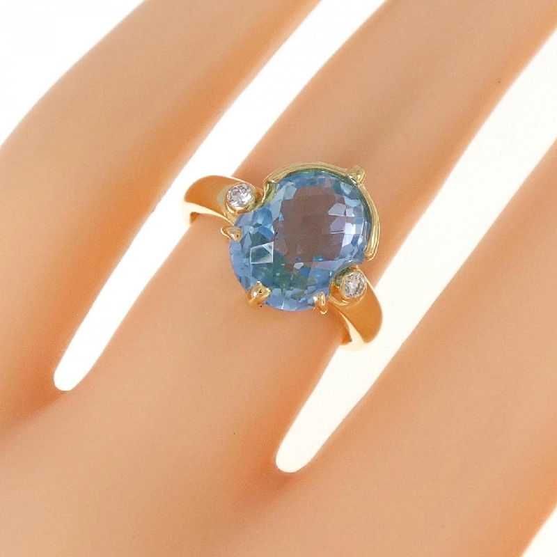 Nhẫn Blue Topaz K18YG 4.86CT 672546