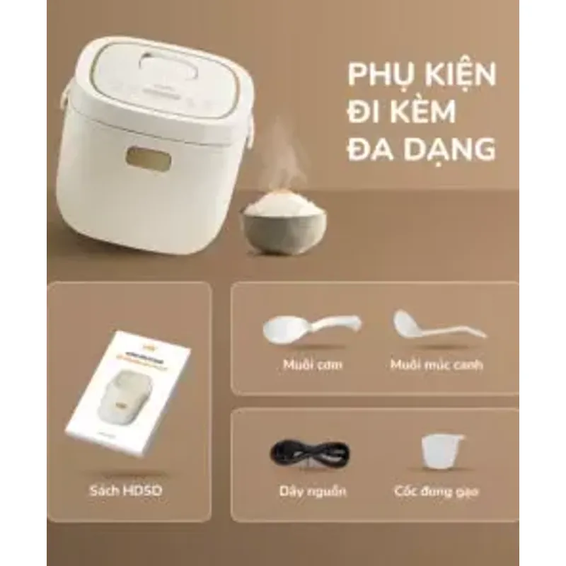 🔥 URC818P – Nồi cơm điện UNIE 1.8L, chế độ cơm cháy đặc biệt, nấu cơm ngon chuẩn vị! 707442