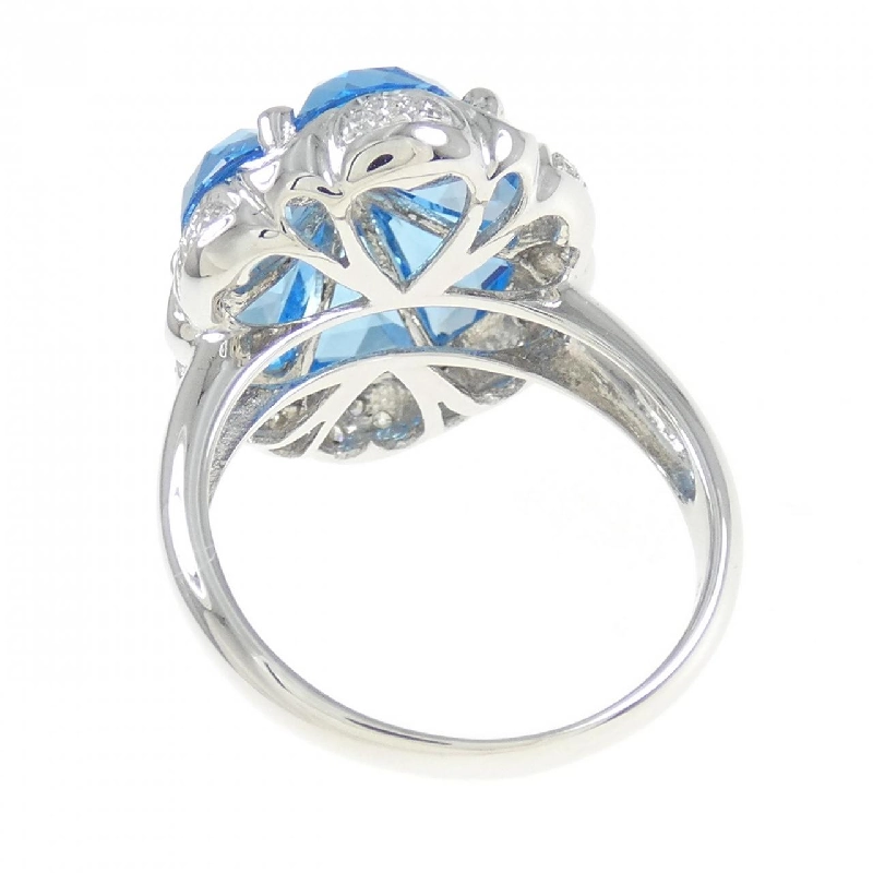 Nhẫn Blue Topaz 750WG 6.95CT 670037