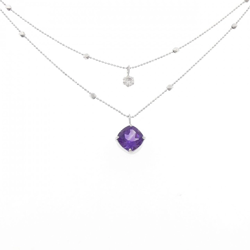 K18WG Mặt dây chuyền Amethyst 1.45CT - Hàng hiệu Chính hãng 857188