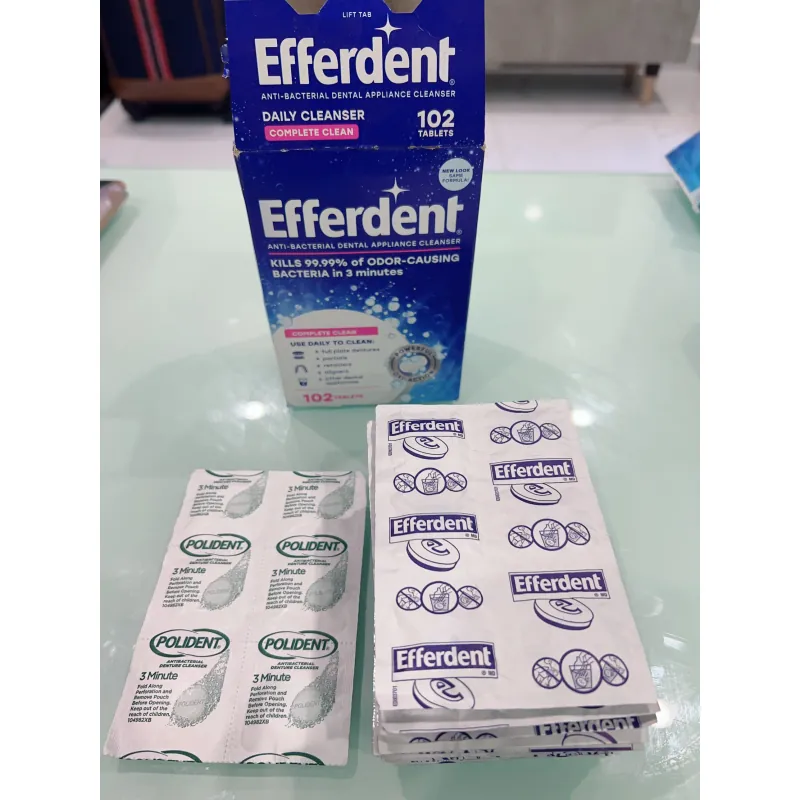 Efferdent & Polident viên sủi dành cho hàm chỉnh nha - thương hiệu Mỹ 934360