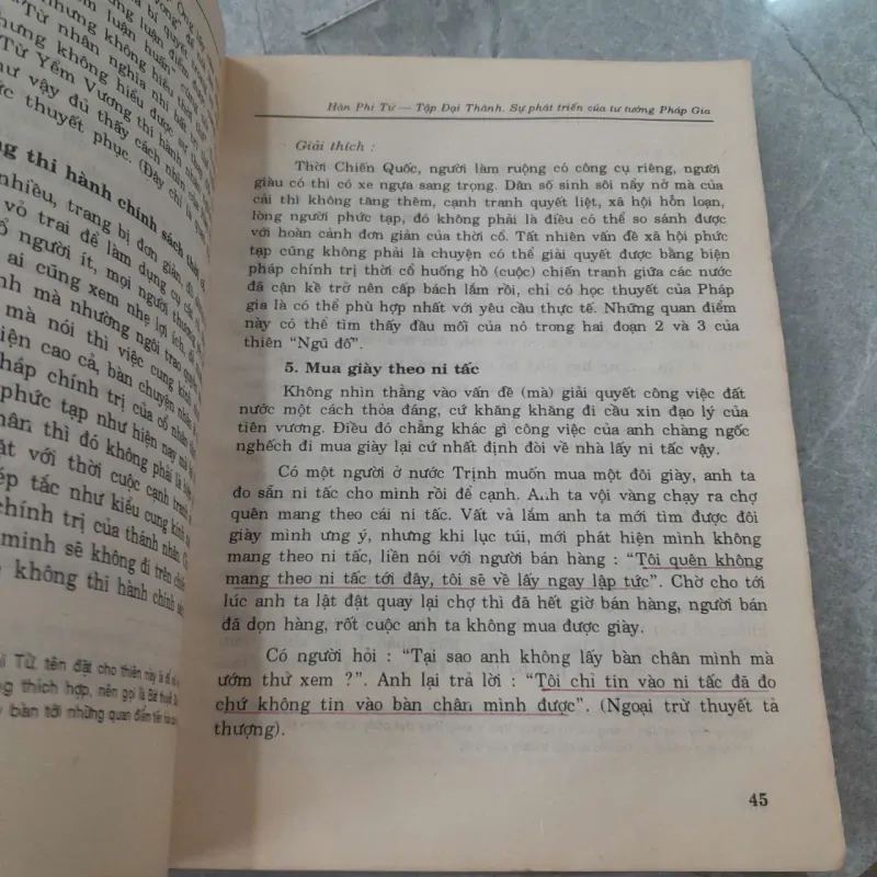 HÀN PHI TỬ: SỰ PHÁT TRIỂN CỦA TƯ TƯỞNG PHÁP GIA ( HÀN THẾ CHÂN DỊCH) 1001522